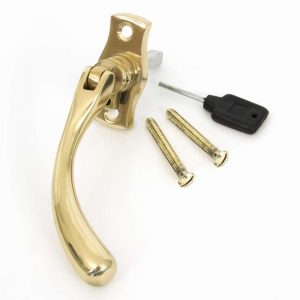 From the Anvil Polished Brass Peardrop Espag - RH - 20419R