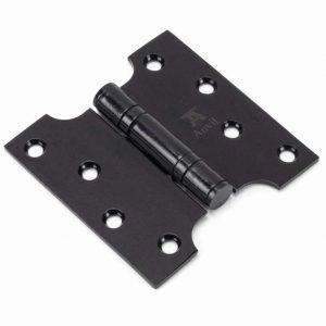 From the Anvil Black 4" x 2" x 4"  Parliament Hinge (pair) ss - 33043