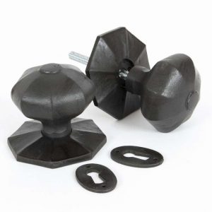 From the Anvil Beeswax Large Octagonal Mortice/Rim Knob Set - 33064