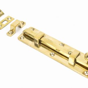 From the Anvil Polished Brass 6" Universal Bolt - 33097