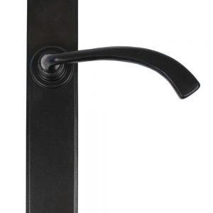 From the Anvil Black Gothic Curved Sprung Lever Latch Set - 33137