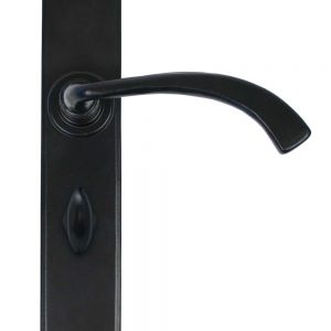 From the Anvil Black Gothic Curved Sprung Lever Bathroom Set - 33138
