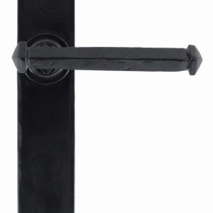 From the Anvil Black Tudor Lever Latch Set - 33173