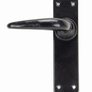 From the Anvil Black Smooth Lever Latch Set - 33317
