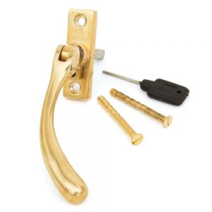 From the Anvil Polished Brass Slim Peardrop Espag - RH - 33336