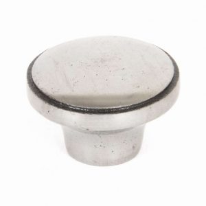 From the Anvil Natural Smooth Ribbed Cabinet Knob - 33365