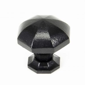 From the Anvil Black Octagonal Cabinet Knob - Large - 33373