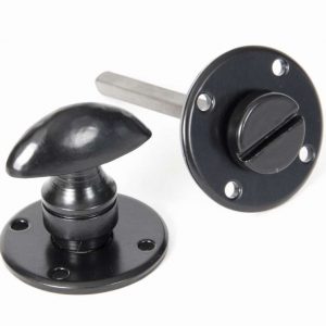 From the Anvil Black Round Bathroom Thumbturn - 33382