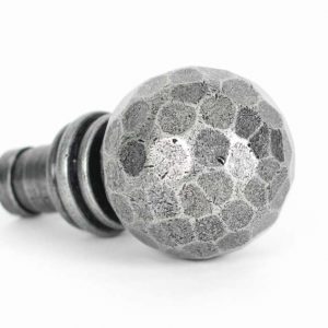 From the Anvil Pewter Hammered Ball Curtain Finial (pair) - 33397