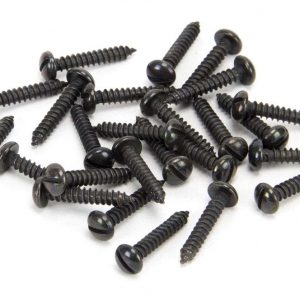 From the Anvil Black 6 x 3/4" Round Head Screws (25) - 33409