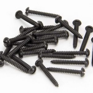 From the Anvil Black 6 x 1" Round Head Screws (25) - 33410