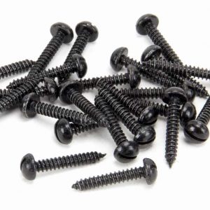 From the Anvil Black 8 x 1" Round Head Screws (25) - 33418