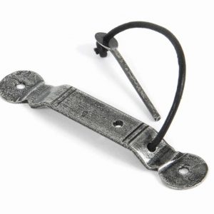 From the Anvil Pewter Locking Penny End Screw on Staple - 33483