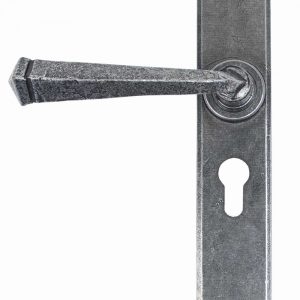 From the Anvil Pewter Gothic Lever Euro Lock Set - 33604/47