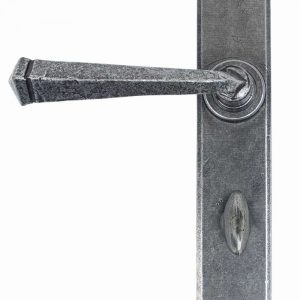 From the Anvil Pewter Gothic Lever Bathroom Set - 33604/B