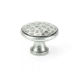 From the Anvil Pewter Hammered Cabinet Knob - Large - 33625