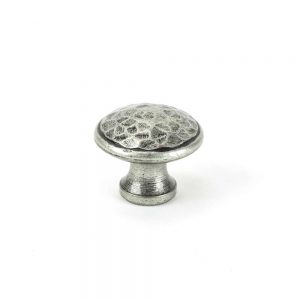 From the Anvil Pewter Hammered Cabinet Knob - Medium - 33626