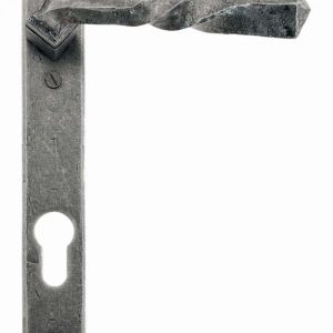 From the Anvil Pewter Narrow Lever Espag. Lock Set - 33633
