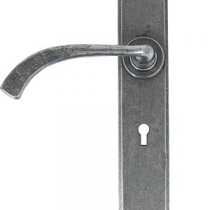 From the Anvil Pewter Gothic Curved Sprung Lever Lock Set - 33634