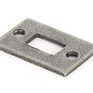 From the Anvil Pewter Mortice Plate For 4" Cranked Bolt - 33661K