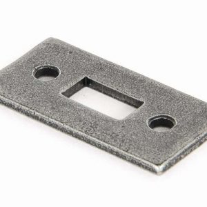 From the Anvil Pewter Mortice Plate For 6" Cranked Bolt - 33662K