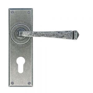 From the Anvil Pewter Avon Lever Euro Lock Set - 33703