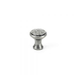 From the Anvil Pewter Hammered Cabinet Knob - Small - 33705