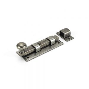 From the Anvil Pewter 4" Straight Knob Bolt - 33720