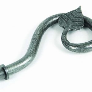 From the Anvil Pewter Leaf Curtain Finial (pair) - 33733