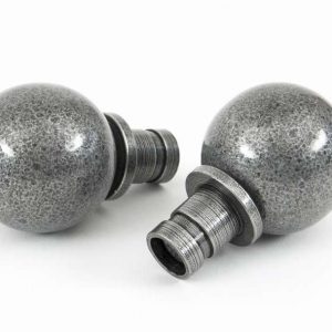 From the Anvil Pewter Ball Curtain Finial (pair) - 33734