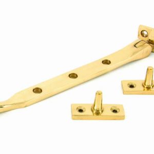 From the Anvil Polished Brass 8" Peardrop Stay - 33749