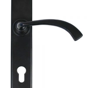 From the Anvil Black Gothic Curved Lever Espag. Lock Set - 33764