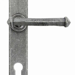 From the Anvil Pewter Tudor Lever Espag. Lock Set - 33766