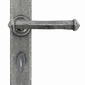 From the Anvil Pewter Tudor Lever Bathroom Set - 33802