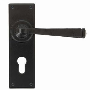 From the Anvil Black Avon Lever Euro Lock Set - 33826