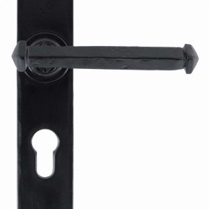 From the Anvil Black Tudor Lever Euro Lock Set - 33827