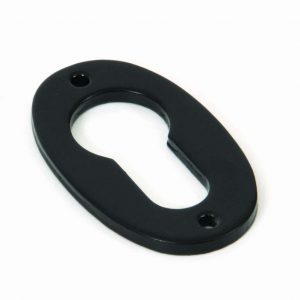 From the Anvil Black Oval Euro Escutcheon - 33830