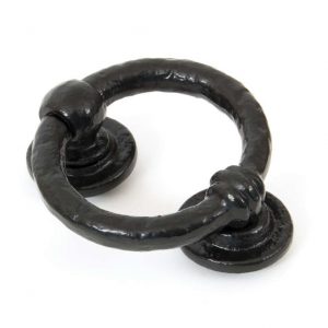 From the Anvil Black 4" Ring Door Knocker - 33869