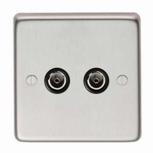 From the Anvil SSS Double TV Socket - 34230/1