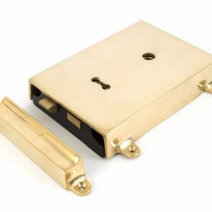 From the Anvil Polished Brass Rim Lock & Cover - 35000