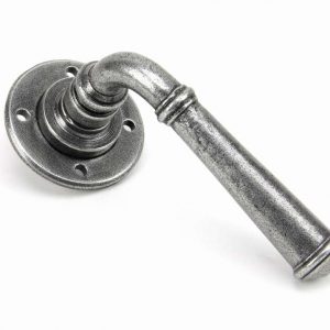From the Anvil Pewter Regency Lever on Rose Set - 45120