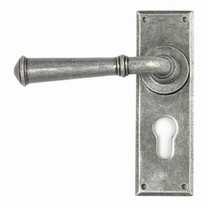 From the Anvil Pewter Regency Lever Euro Lock Set - 45128