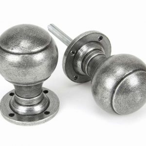 From the Anvil Pewter Regency Mortice/Rim Knob Set - 45156