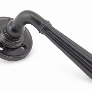 From the Anvil Aged Bronze Hinton Lever on Rose Set - 45327