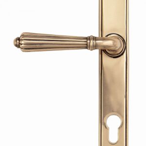 From the Anvil Polished Bronze Hinton Slimline Lever Espag. Lock Set - 45338