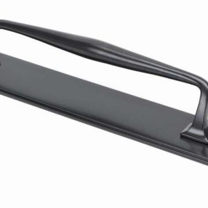 From the Anvil Aged Bronze 425mm Art Deco Pull Handle on Backplate - 45377