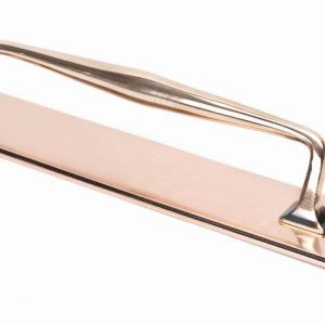 From the Anvil Polished Bronze 425mm Art Deco Pull Handle on Backplate - 45378