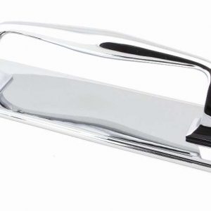 From the Anvil Polished Chrome 300mm Art Deco Pull Handle on Backplate - 45380