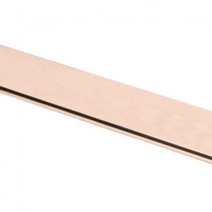 From the Anvil Polished Bronze 425mm Art Deco Fingerplate - 45388