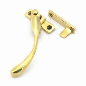 From the Anvil Polished Brass Night-Vent Locking Peardrop Fastener - LH - 45396